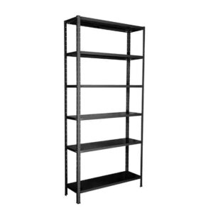 Estante de Aço Preta 198x92x30 com 06 Prateleiras