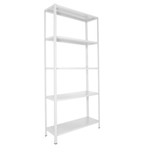 Estante de Aço Branca 198x92x30 com 05 Prateleiras