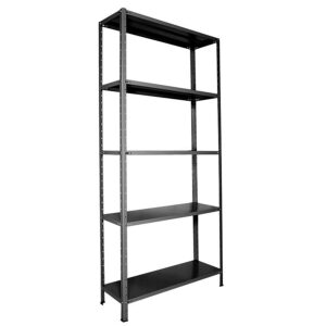 Estante de Aço Preta 198x92x30 com 05 Prateleiras