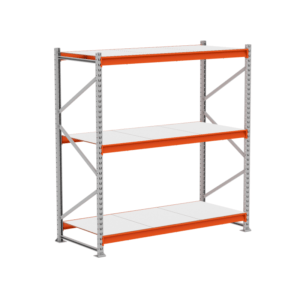 Porta Pallet Slim 3 Níveis 180cm Prateleiras de Aço
